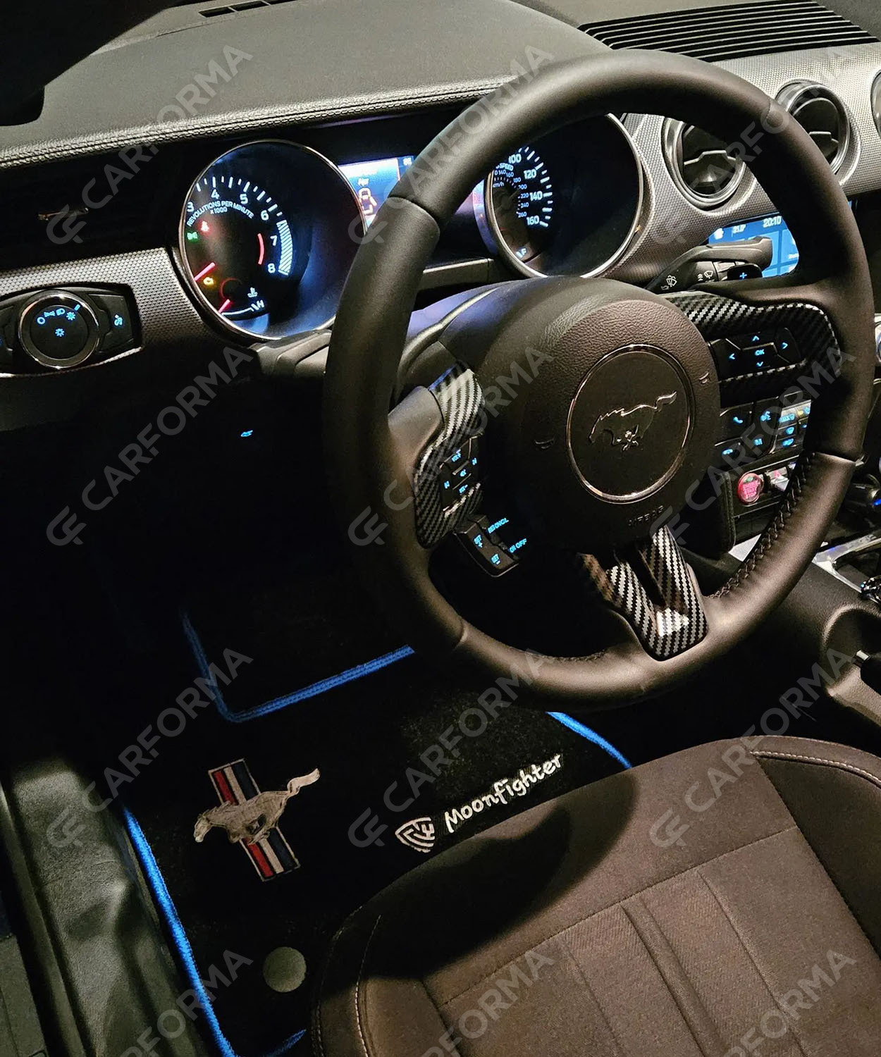 Ворсовые коврики на Ford Mustang VI 2013&nbsp;-&nbsp;2023 в Йошкар-Оле