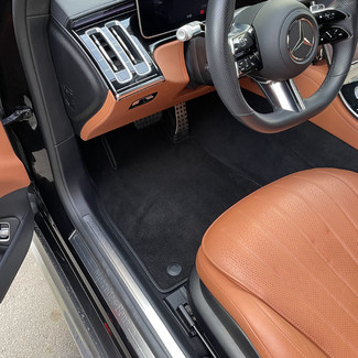 Ворсовые коврики на Mercedes S (W223, V223) 2020 - 2025 в Йошкар-Оле