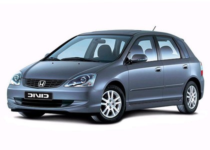 Ворсовые коврики на Honda Civic VII 5d 2000 - 2005 в Йошкар-Оле