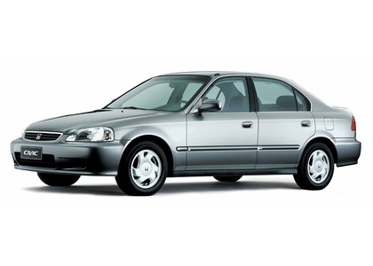 Ворсовые коврики на Honda Civic VI 4d 1995 - 2002 в Йошкар-Оле