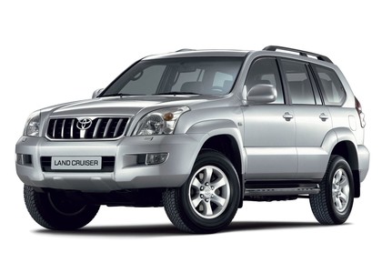 Ворсовые коврики на Toyota Land Cruiser Prado 120 2002 - 2009 в Йошкар-Оле