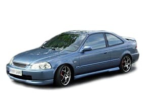 Ворсовые коврики на Honda Civic VI 2d 1995 - 2000 в Йошкар-Оле