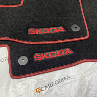 Ворсовые коврики на Skoda Octavia A8 2019 - 2025 в Йошкар-Оле