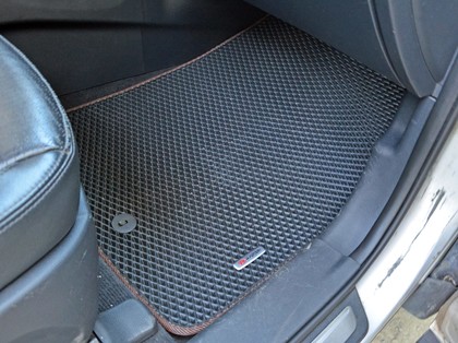 Ворсовые коврики на Hyundai Santa Fe III 2012 - 2019 в Йошкар-Оле