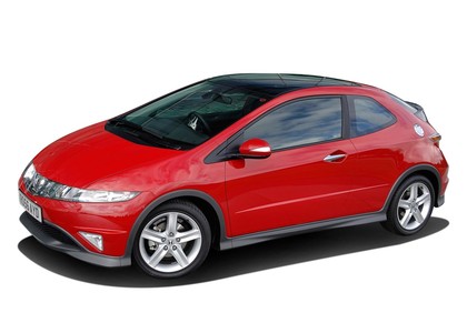 Ворсовые коврики на Honda Civic VIII 3d 2006 - 2011 в Йошкар-Оле